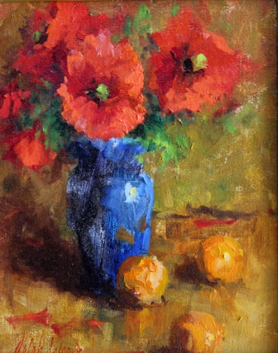 Hot Poppies by Mary Dolph Wood