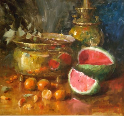 Melon Reflection by Mary Dolph Wood