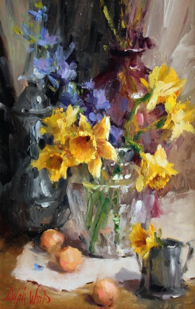 Spring Daffodils by Mary Dolph Wood