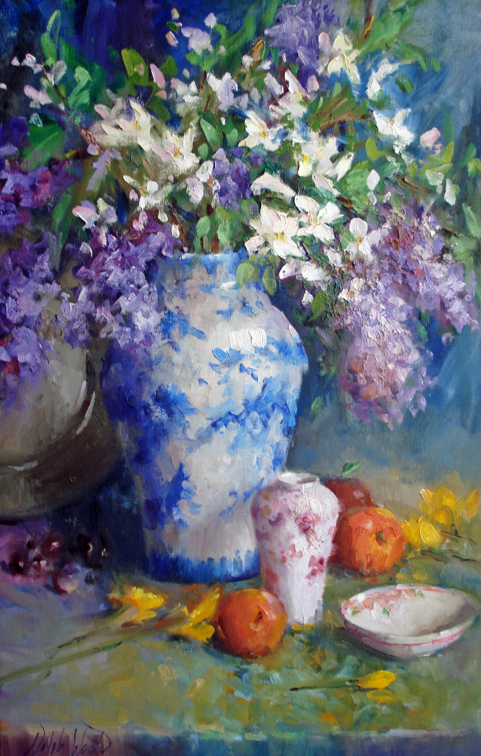 Peaches and Apple Blossoms by Mary Dolph Wood