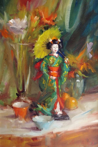 Asian Doll by Mary Dolph Wood