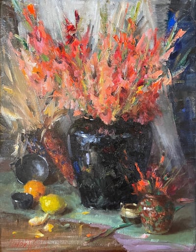 Assorted Gladiolas by Mary Dolph Wood