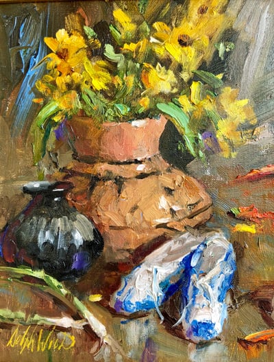 Indian Pottery and Corn by Mary Dolph Wood