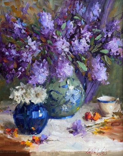 Lilac Bouquet by Mary Dolph Wood