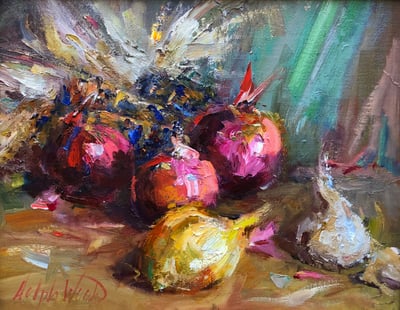 Onions & Indian Corn by Mary Dolph Wood