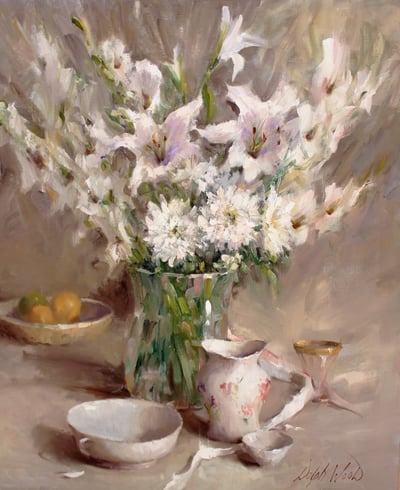Still Life in White by Mary Dolph Wood