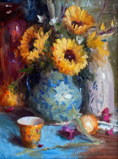 Sunflower Expressions by Mary Dolph Wood