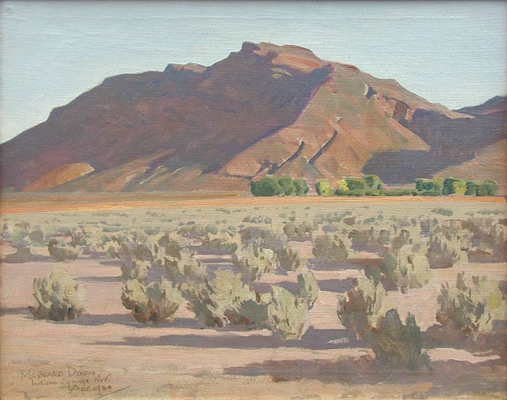 Hills at Indian Springs, Nevada by Maynard Dixon