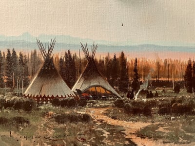 Blackfeet Camp by Nicholas Coleman