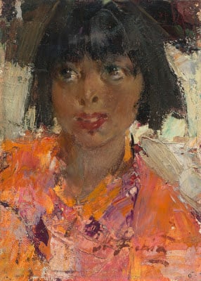 Taos Autumn oilDSR by Nicolai Fechin