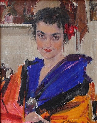 Portrait of Shelia Wardell by Nicolai Fechin