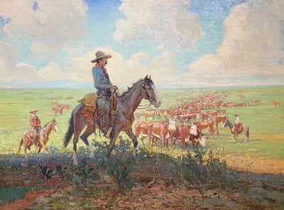 The Round Up by O. E. Berninghaus