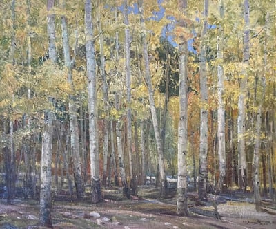 Yellow Aspens by OE Berninghaus