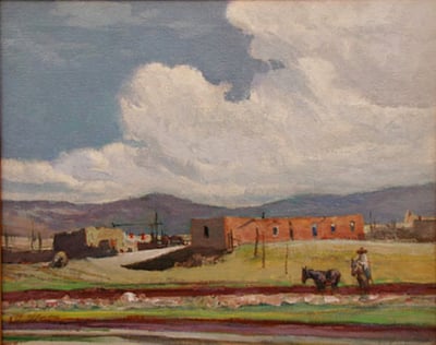 Along the River by O. E. Berninghaus