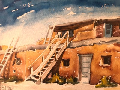 Acoma Ladders by Dean Porter