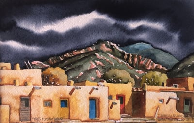 Taos Pueblo Halo by Dean Porter