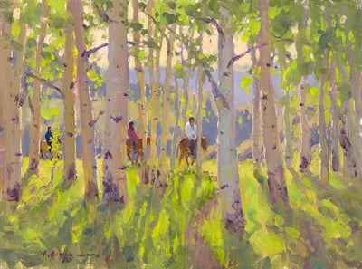 Through the Aspen by Ron Rencher