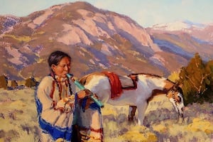 Taos Blue by Ron Rencher