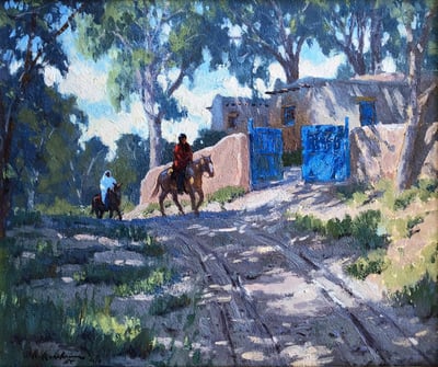 Comanche Lane, Taos by Ron Rencher