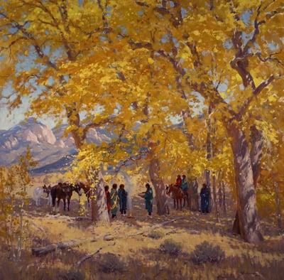 COMMUNION WITH COTTONWOODS by Ron Rencher