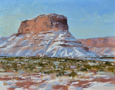 Light Snow in the Desert by Spike Ress