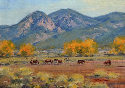 Autumn Afternoon Taos by Spike Ress