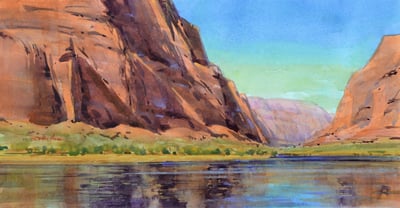 Below Glen Canyon Dam by Spike Ress