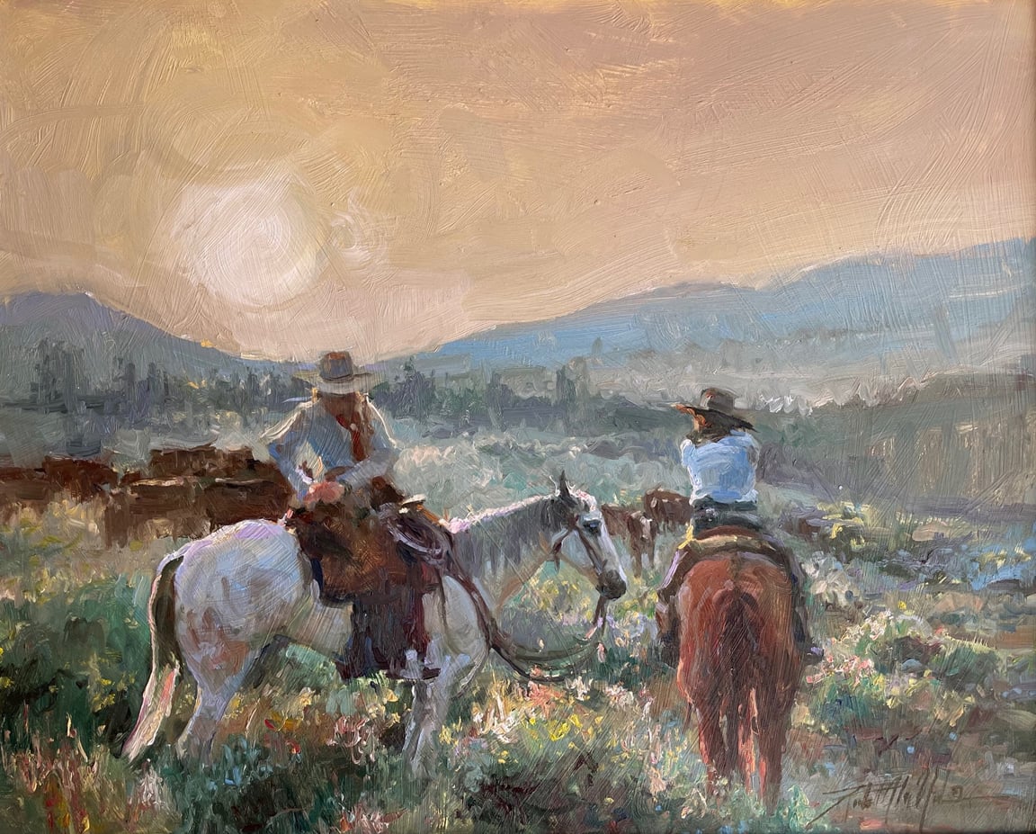Early Morning Chores by Richard Alan Nichols