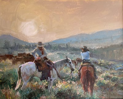 Early Morning Chores by Richard Alan Nichols