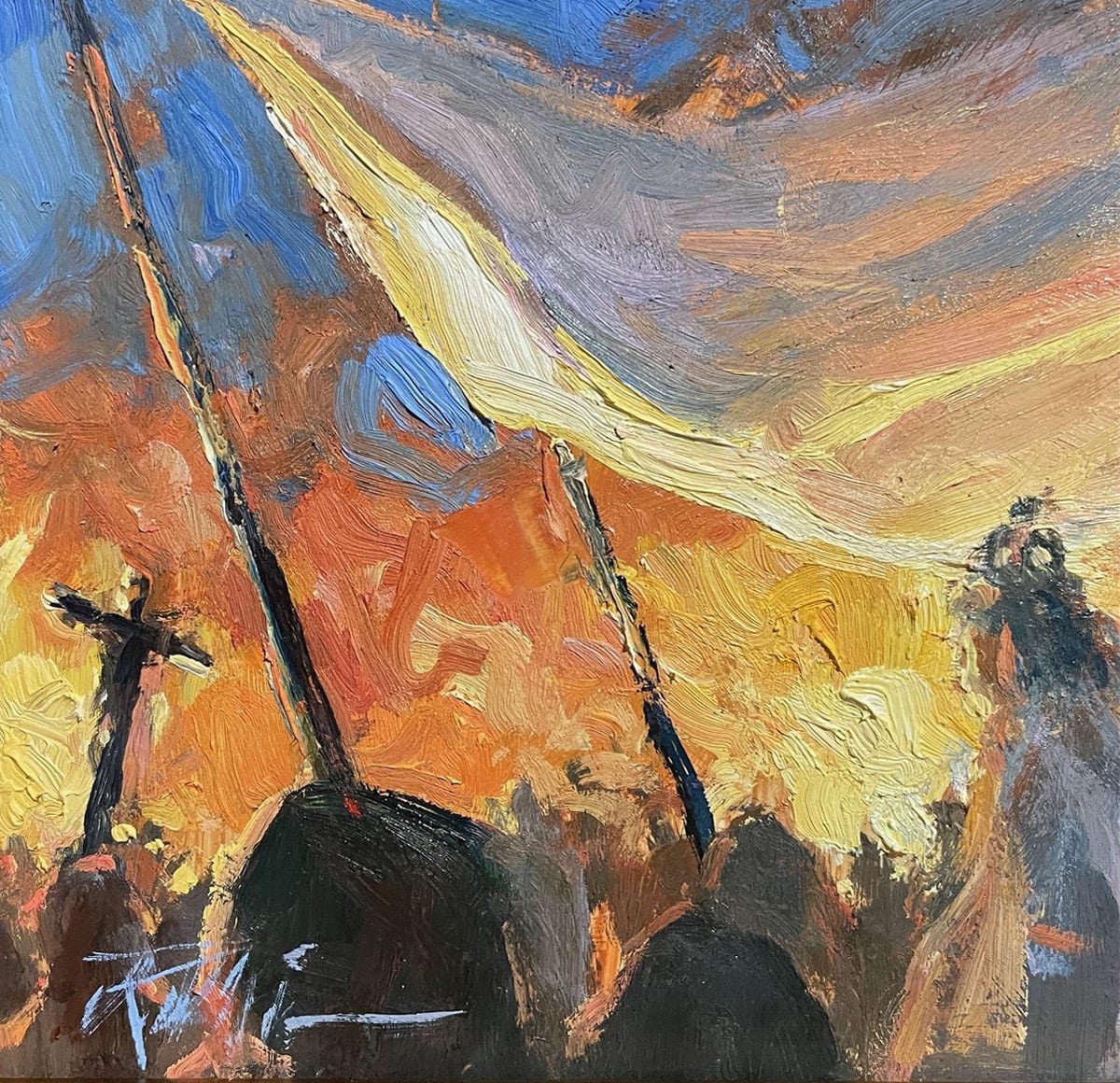 Procession-Taos Pueblo by Richard Alan Nichols