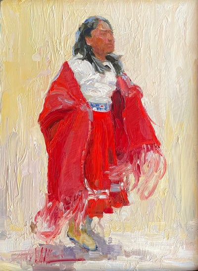 Red Shawl by Richard Alan Nichols