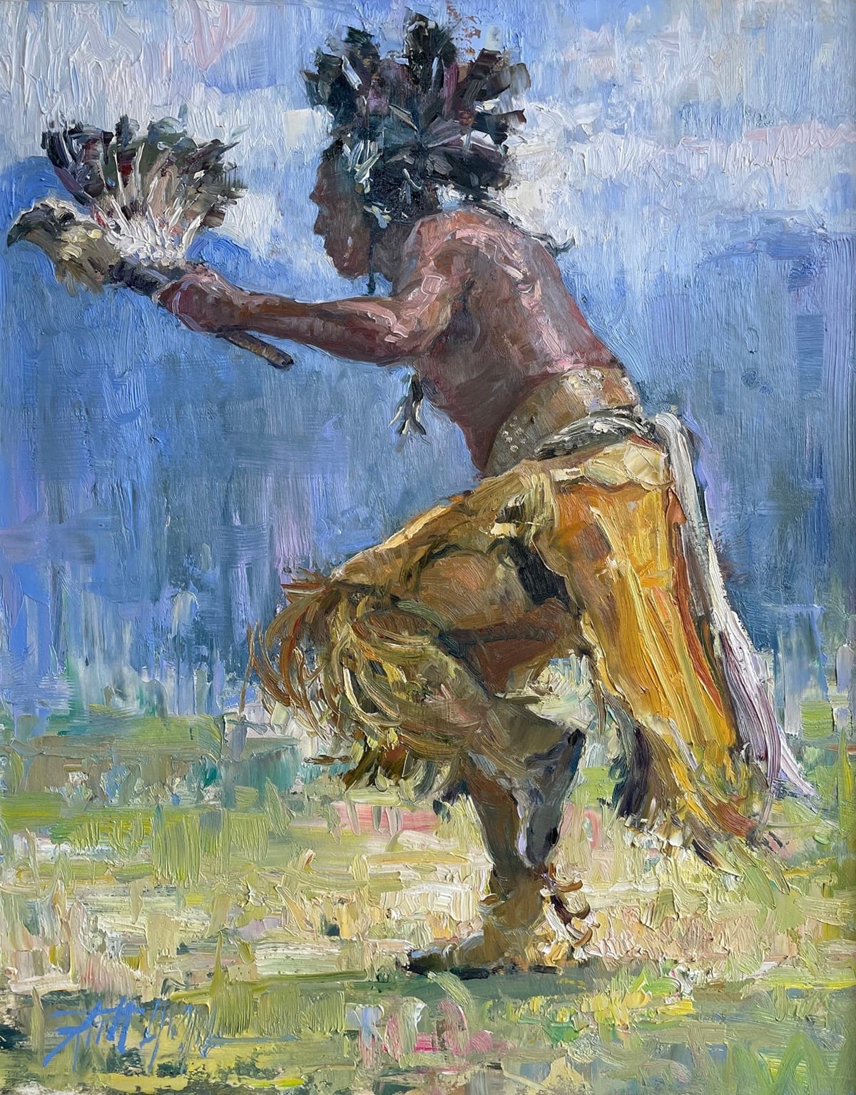 Taos Powwow Dancer by Richard Alan Nichols