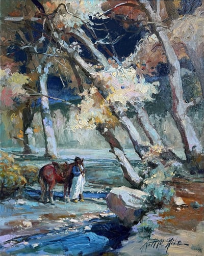Playing to the Pale Blue Moonlight by Richard Alan Nichols