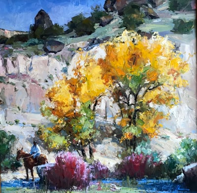 Rener Bank of Embudo by Richard Alan Nichols