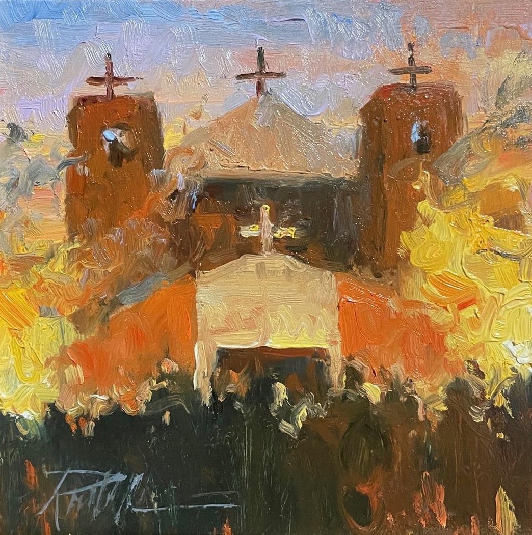 Taos Pueblo Aglow by Richard Alan Nichols