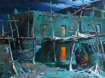 Heritage-Taos Pueblo by Richard Alan Nichols