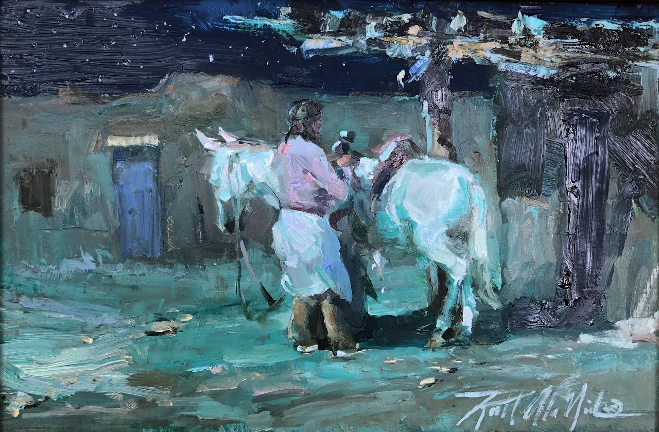 Preparation for a Twilight Ride by Richard Alan Nichols