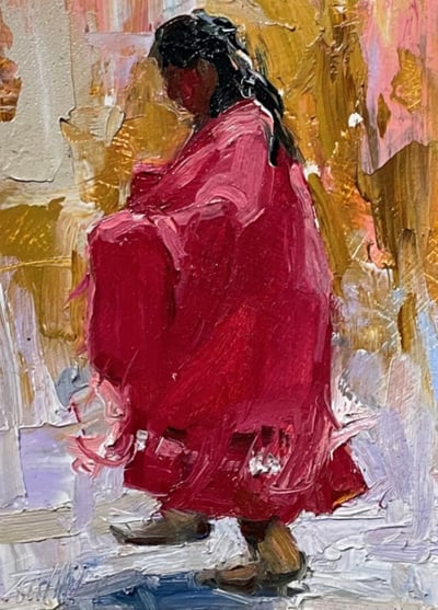 Red Shawl Dancer by Richard Alan Nichols