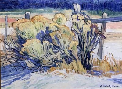 Winter Chamisa by Robert Daughters