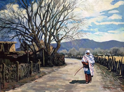 Indian on Quesnel Street by Robert Daughters