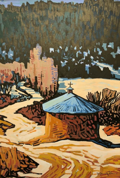 Placitas Chapel by Robert Daughters