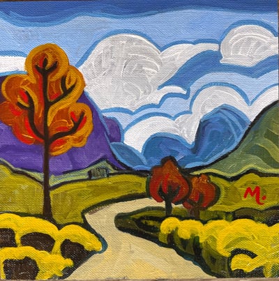 The Road to Autumn by Melwell Romancito