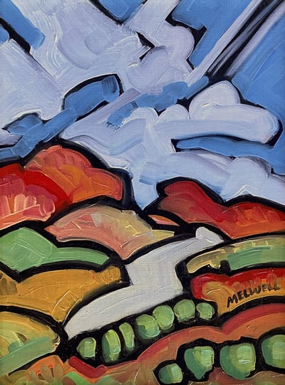 Autumn Begins in the Mountains by Melwell Romancito
