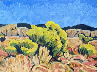 Chamisa Field II by Melwell Romancito