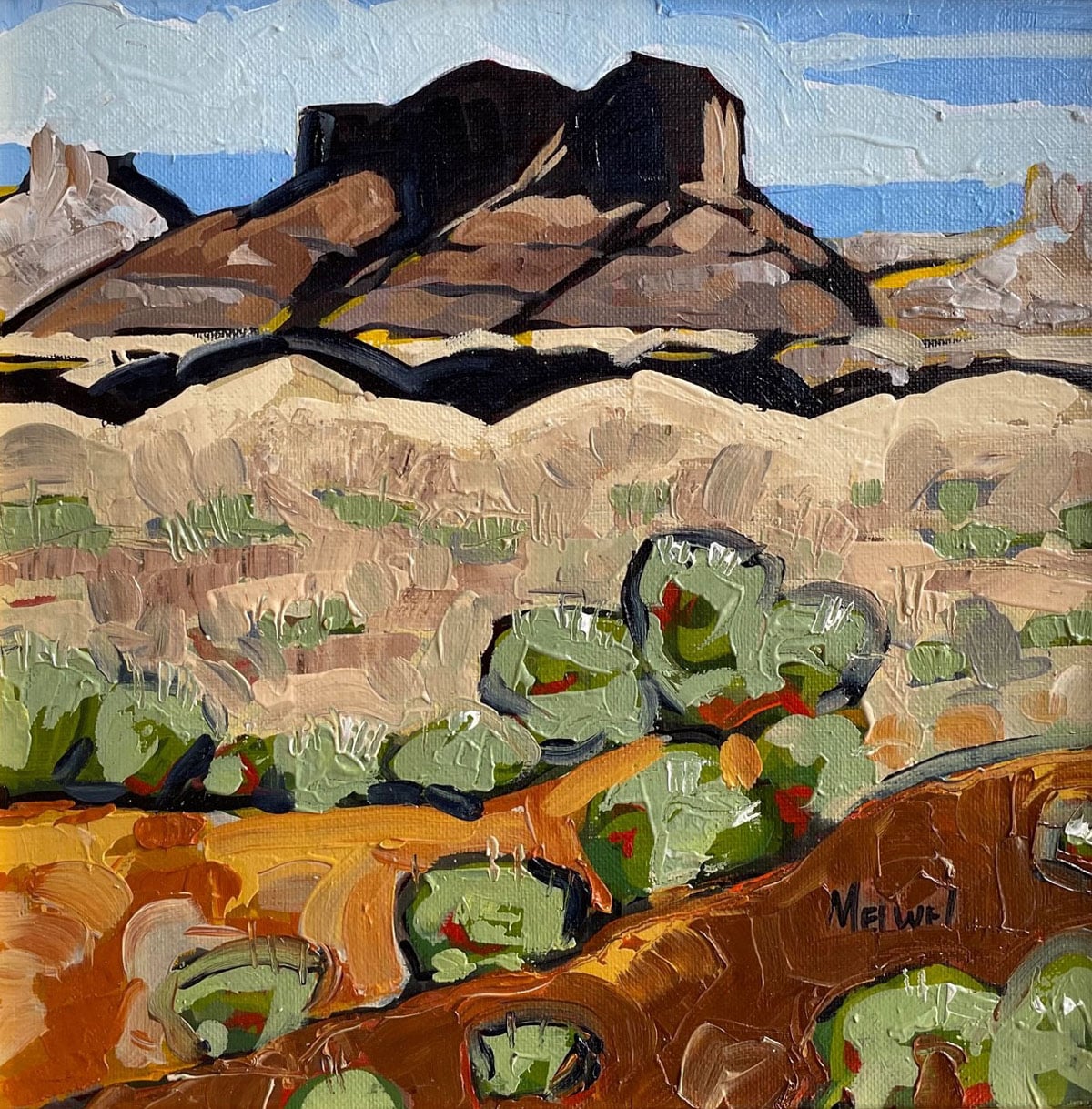 Distant Bluffs by Melwell Romancito