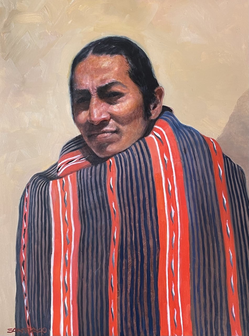 Portrait of Lyle Wright in an 1875 Wearing Blanket by Roseta Santiago