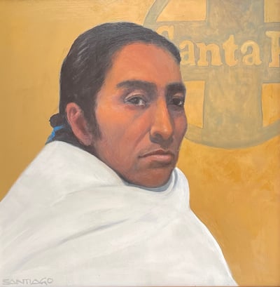 Santa Fe Visitor by Roseta Santiago