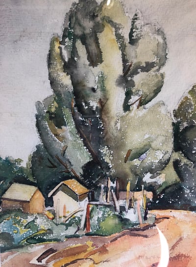 Tall Tree and House by Martin Shaffer