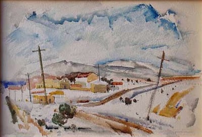Higgins in Taos by Victor Higgins