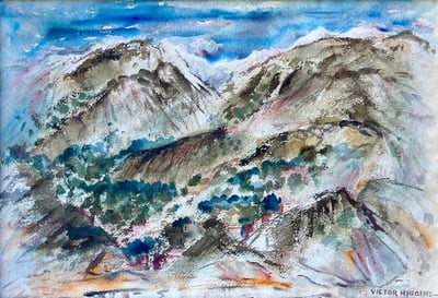 Mountain Village by Victor Higgins